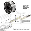 Luces de cuerda LED de 100 pies impermeables 16 colores que