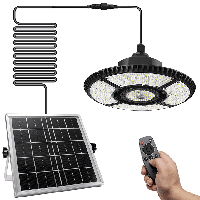 Luz solar para cobertizo de jardín IP65 para exteriores e in