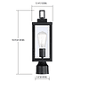 - Farol para poste de luz para exteriores, base E26, 60 W má