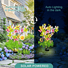 Luces solares de flores para decoración de jardín al aire li