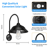 Luz solar para cobertizo para exteriores/interiores, luz sol