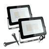 Paquete de 2 reflectores LED de 50 W, luz blanca cálida, imp