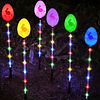 6 paquetes de luces solares de camino de huevo de Pascua par