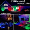 Focos RGBW de Halloween con temporizador, luces puntuales de