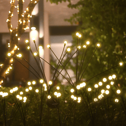 Luces solares de jardín, paquete de 4, 32 luces LED impermea