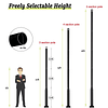 Poste de luz de calle de 10/13/16 pies de altura Poste de lá