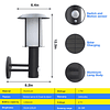 Luces solares para exteriores con sensor de movimiento, apli