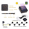 Luces solares en forma de corazón, impermeables, 16.4 pies,