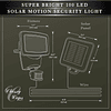 Luz de seguridad con sensor de movimiento solar superbrillan