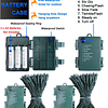 Paquete de 2 luces de árbol de Navidad con pilas de 60 LED d
