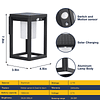 Luces solares con sensor de movimiento al aire libre, imperm