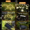 Luces solares para jardín, nuevo paquete de 4 luces solares