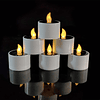 Velas solares para exteriores, velas impermeables sin llama,