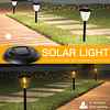 Luces solares para caminos, paquete de 4 luces solares para