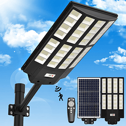 Luces de calle solares de 4000 W para exteriores, 300000 LM,