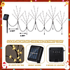 Paquete de 6 luces solares para caminos con ramas de estrell