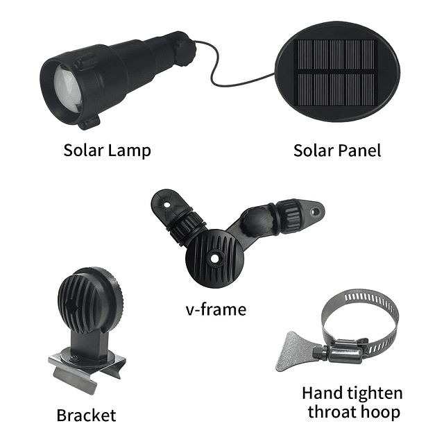 Luz para asta de bandera con energía solar Luz solar mejorad