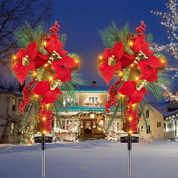 Decoraciones navideñas para cementerio para tumba IP65, luce