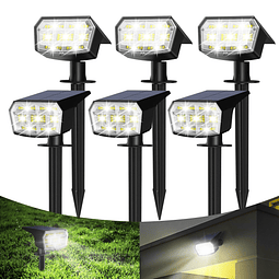 59 LED Focos solares para exteriores: 3 modos de iluminación