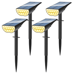 Luces solares para exteriores, impermeables, IP65, 3 modos d