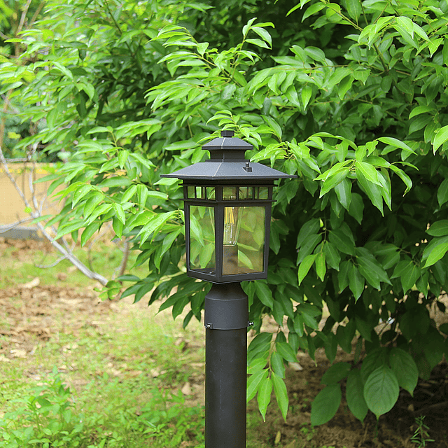 Poste de luz para exteriores, moderno y elegante, lámpara de