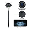 Luces solares para caminos, paquete de 6 luces LED superbril