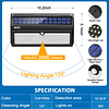 Luces solares para exteriores 28 LED, 4 paquetes y 100 LED,