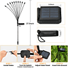 Paquete de 4 40 luces LED solares de primavera mejoradas par