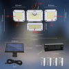 Luces solares genéricas para exteriores, 3500 lm, 333 luces