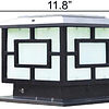 Las luces de tapa de poste muy grandes con energía solar de