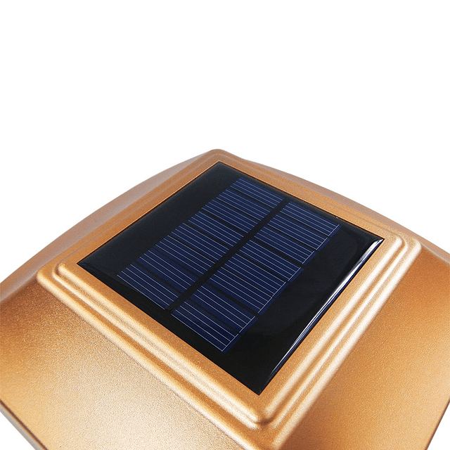 Paquete de 4 Cobre Jardín Exterior 6 x 6 LED Solar SMD Tapa