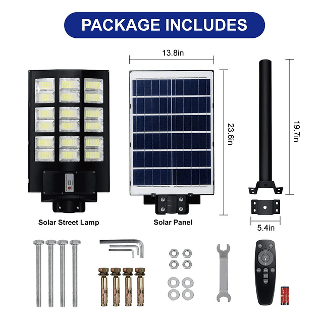 TINSUM Luces solares para exteriores, sensor de movimiento,