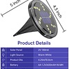 Luces solares para exteriores a prueba de agua con 18 LED, p