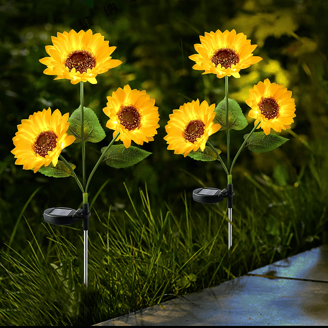 Luces solares al aire libre para decoración de jardín, paque