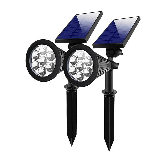 Luces solares para exteriores, 7 LED IP67, impermeables, luc