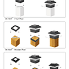 Classic - Lámpara solar para poste de 3,5 x 3,5, 4 x 4, 5,5