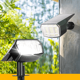 Focos solares para exteriores, impermeables, IP65, 63 LED, 3