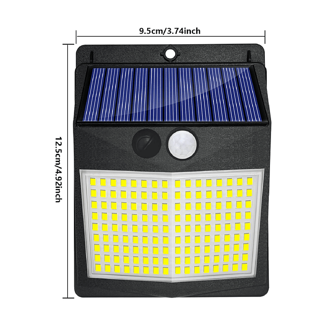 238 luces solares LED para exteriores con 3 modos, luces de