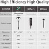 Paquete de 8 luces solares para caminos, luces solares para