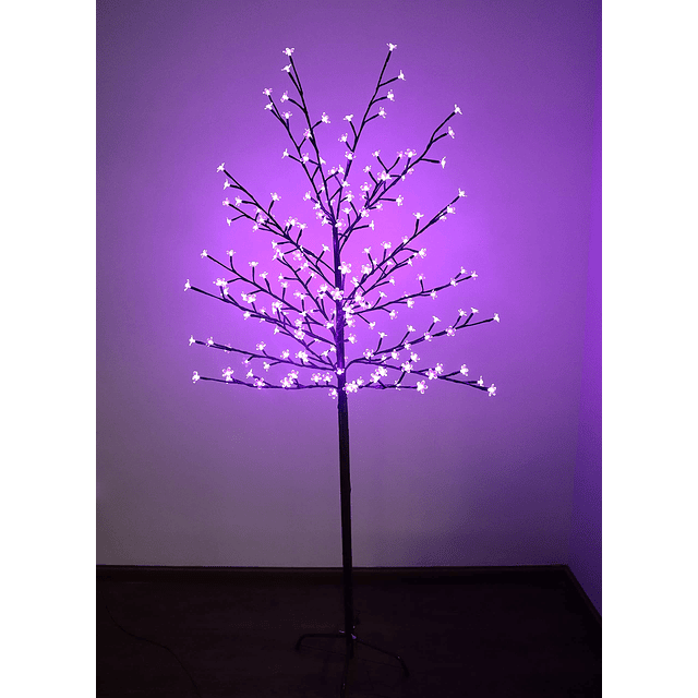 FUCHSUN 6 pies 200 LED luz solar de árbol de cerezo en flor,