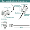 Luces LED empotrables para cubierta Iluminación de sofito y