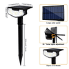 Focos para exteriores con energía solar con 32 cuentas LED,