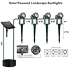 Iluminación solar de paisaje Focos solares al aire libre par