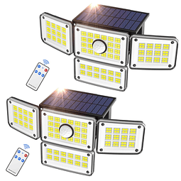 Luces solares para exteriores para exteriores, 224 LED, 3000