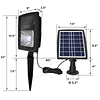 Luz de inundación solar para exteriores Aluminio fundido neg