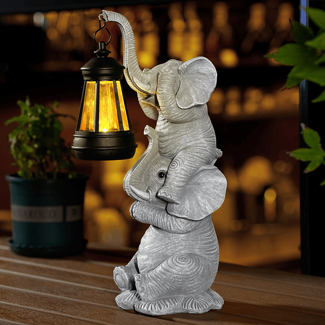 Estatua de elefante para decoración de jardín, regalo ideal