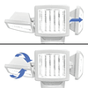 82183 180 LED Luz solar de movimiento triple cabezal 1200 lú