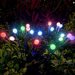 Luces solares de jardín de 10 LED, luz de jardín de luciérna