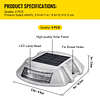 Luces de entrada, paquete de 4 luces solares de entrada, col