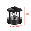 Faro solar LED con energía solar, lámpara giratoria de 360 ​